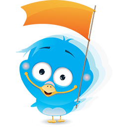 Cheering Birdie Emoticon