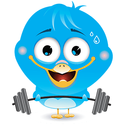 Work Out Birdie Emoticon