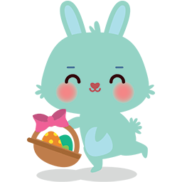 Easter Egg Bunny Emoticon