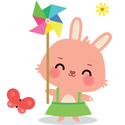 Butterfly Bunny Emoticon