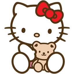 Kitty Bear Hug Emoticon