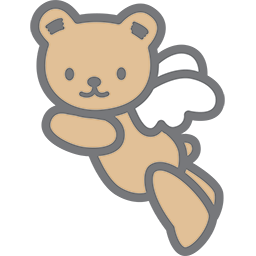 Flying Bear Angel 2 Emoticon