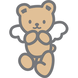 Cute Angel Bear Emoticon