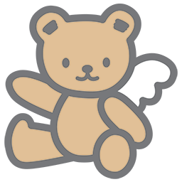 Left Pointing Bear Emoticon