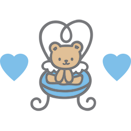 Angel Chair Bear Emoticon