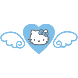 Heart Kitty Wings Emoticon