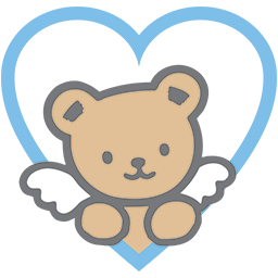 Bear Blue Heart Emoticon