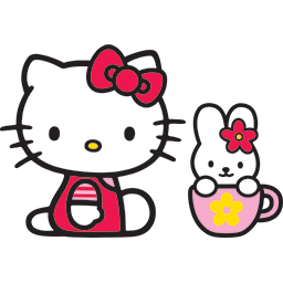 Kitty Bunny Mug Emoticon