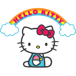 Hello Kitty Rainbow Emoticon