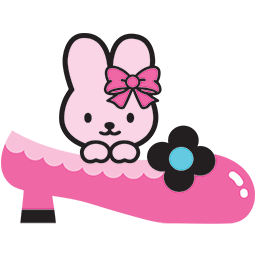 Bunny Pink Shoe Emoticon