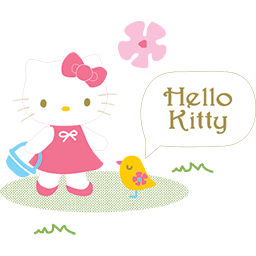 Hello Kitty Birdie Emoticon