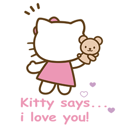 Kitty Bear Love Emoticon