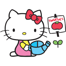 Hello Kitty Garden Emoticon