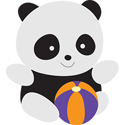 Beach Volleyball Panda Emoticon