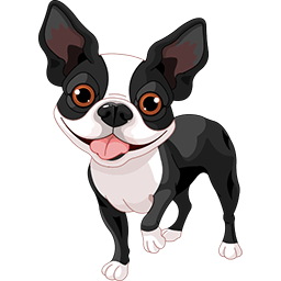 Boston Terrier Energized Emoticon