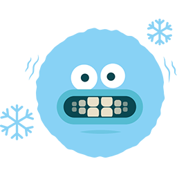 It's Freezing Emoticon