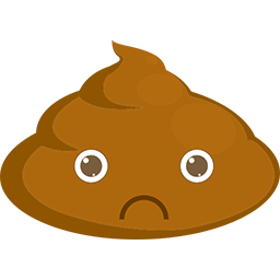 Sad Poop Emoticon