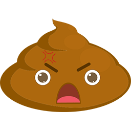 Poop Angry Emoticon
