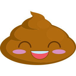 Poop Blushing Emoticon