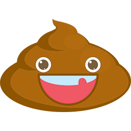 Cheery Poop Emoticon