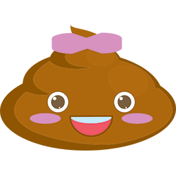 Poop Ribbon Emoticon