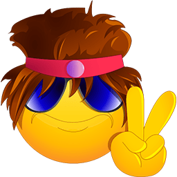 Rockstar Peace Emoticon