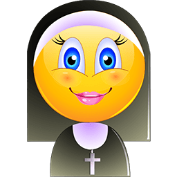 Nun Smile Emoticon