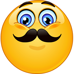 Movember Smile Emoticon