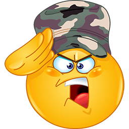 Military Salute Emoticon