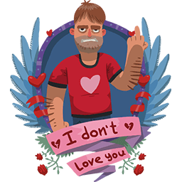 Don't Love U Nerdy Guy Emoticon