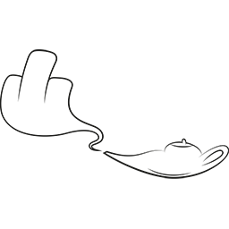 Lamp Middle Finger Emoticon