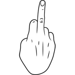 Middle Finger 1 Emoticon