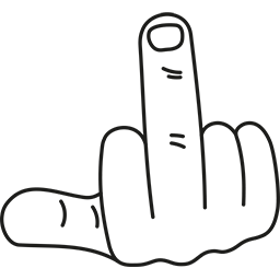 Middle Finger 8 Emoticon