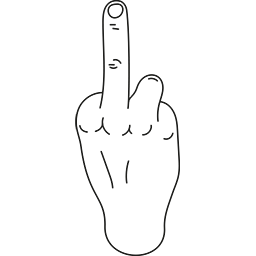 Middle Finger 10 Emoticon
