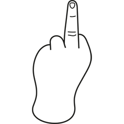 Middle Finger 14 Emoticon