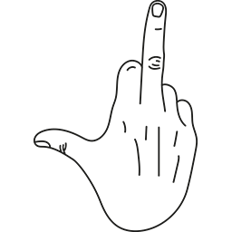 Middle Finger 23 Emoticon